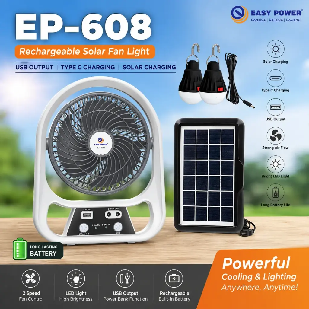 Portable Solar Fan 