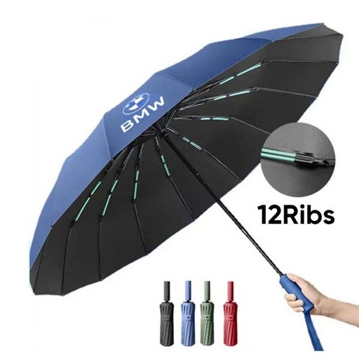 BMW Auto Open And Auto Close Moon Umbrella 12 Ribs 